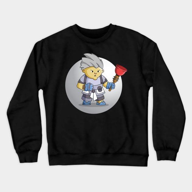 Relic Hunters - Human with Blue Clothes Crewneck Sweatshirt by Lovelace Designs